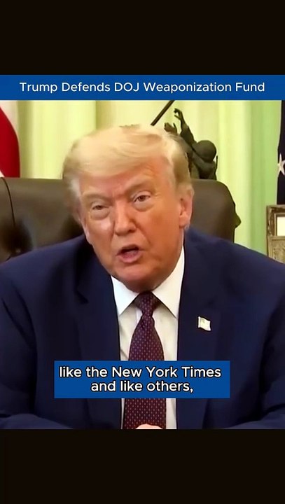 Trump Responds to Questions on DOJ Weaponization Fund
