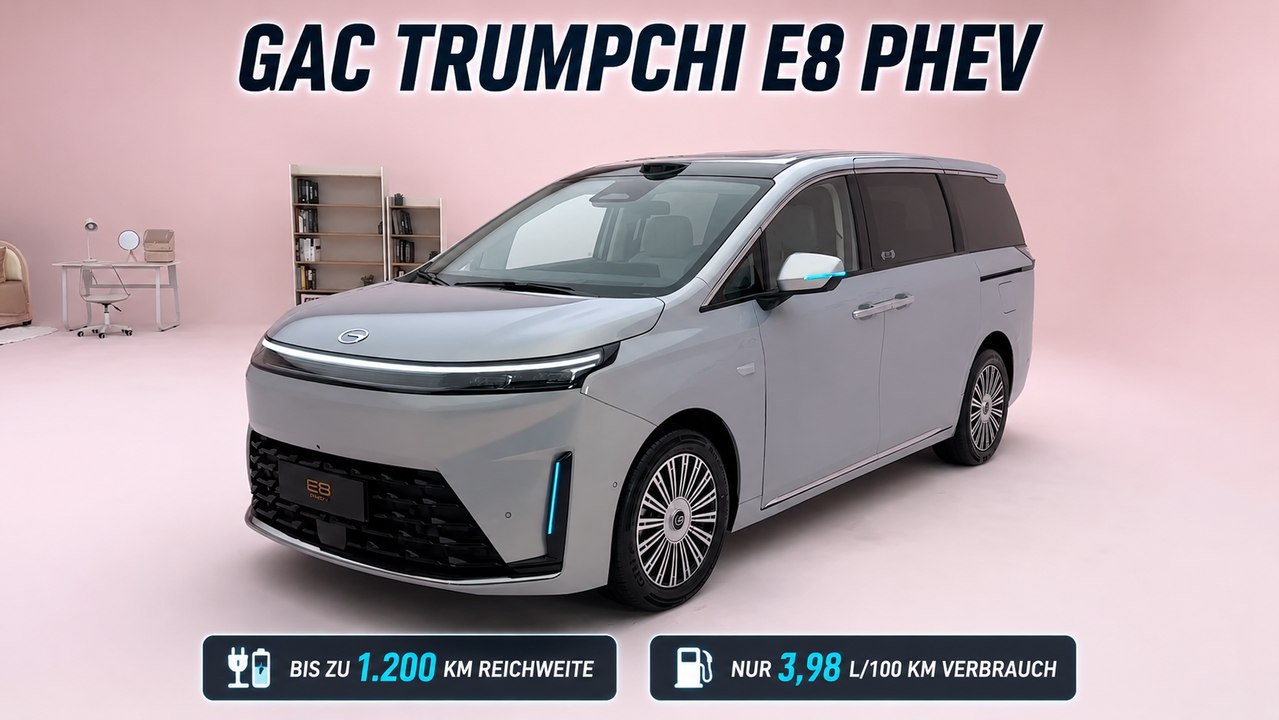 Neuer GAC Trumpchi E8 PHEV mit Hybrid-Power und LiDAR