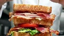 Chef make a sandwich