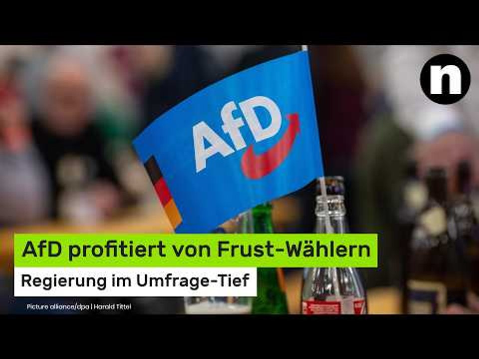 ARD-Deutschlandtrend: AfD profitiert von Frust-Wählern - Regierung im Umfrage-Tief