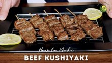Easy Beef Skewers (Kushiyaki) with Delicious Marinade