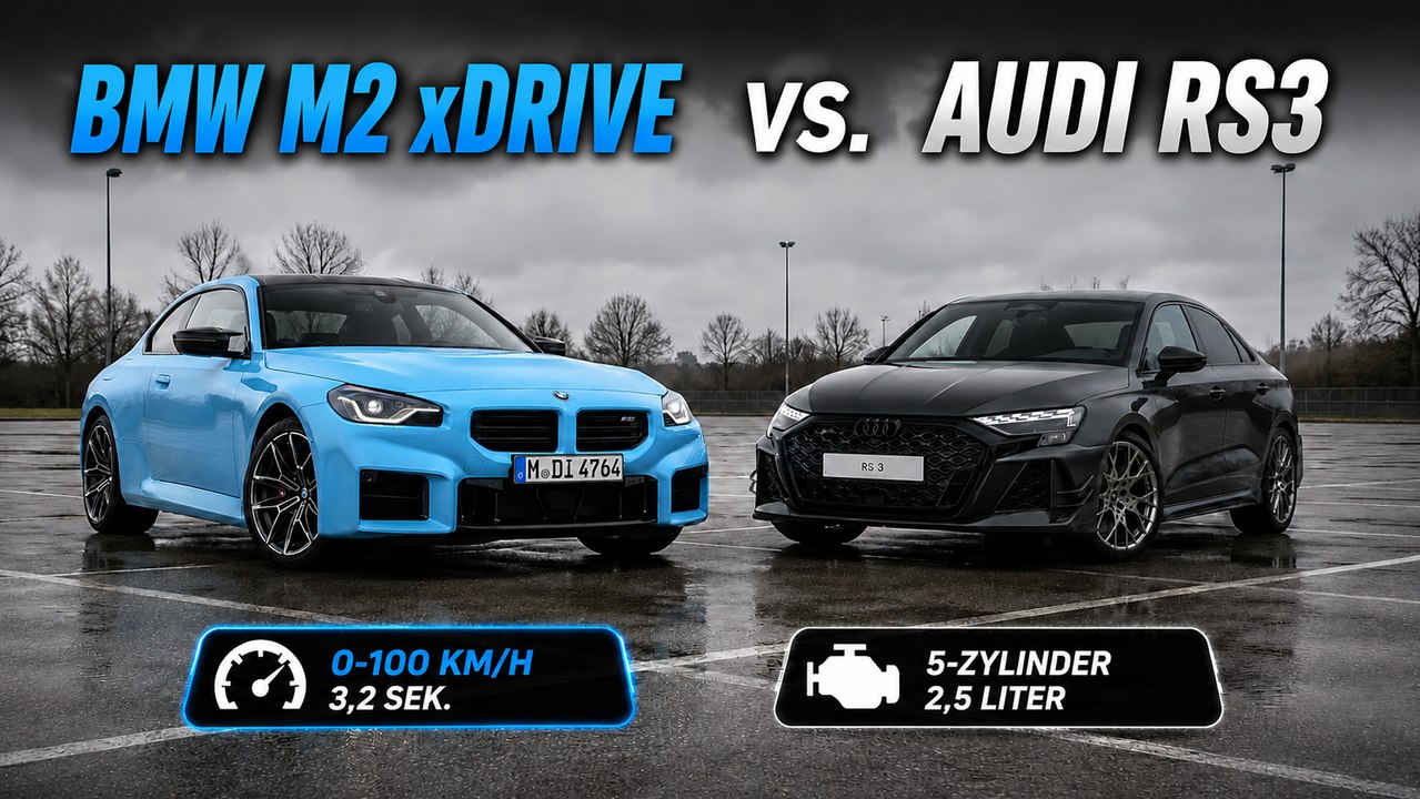 BMW M2 xDrive fordert Audi RS3 mit 480 PS heraus