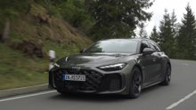 The new Audi RS 5 Avant in Bedford green Driving Video