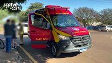 Ciclista fica ferida após acidente com carro em Cascavel