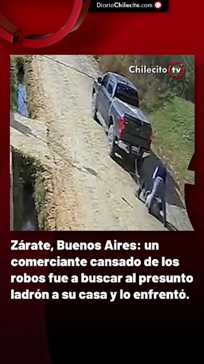 Zárate, Buenos Aires: un comerciante cansado de los robos fue a buscar al presunto ladrón a su casa y lo enfrentó.