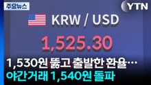 1,530원 뚫고 출발한 환율...야간거래 1,540원 돌파 / YTN