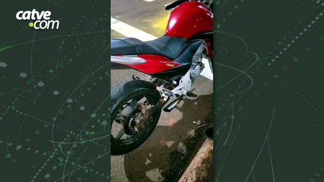 Moto sem retrovisores é apreendida durante operação de trânsito em Cascavel