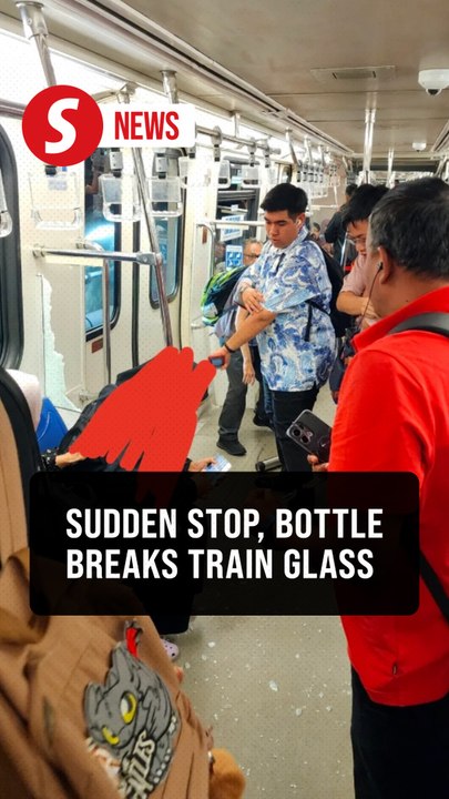 Five hurt after glass panel shatters on KJ train