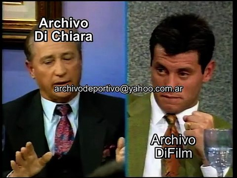 Polemica pelea de Jose Sanfilippo y Sergio Goycochea 1993 UG-3489