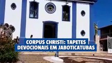Corpus Christi: tapetes devocionais em Jaboticatubas