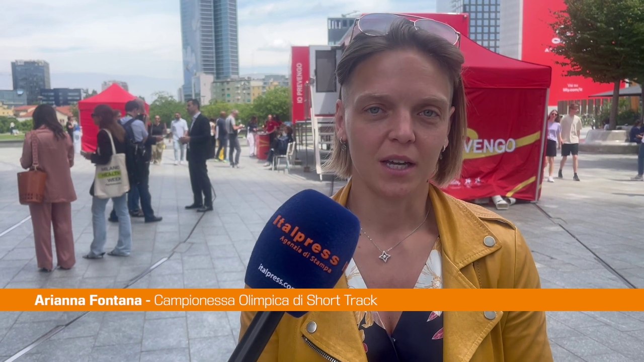 Milano Health Week, Arianna Fontana "Utile, avvicina a sport e prevenzione"