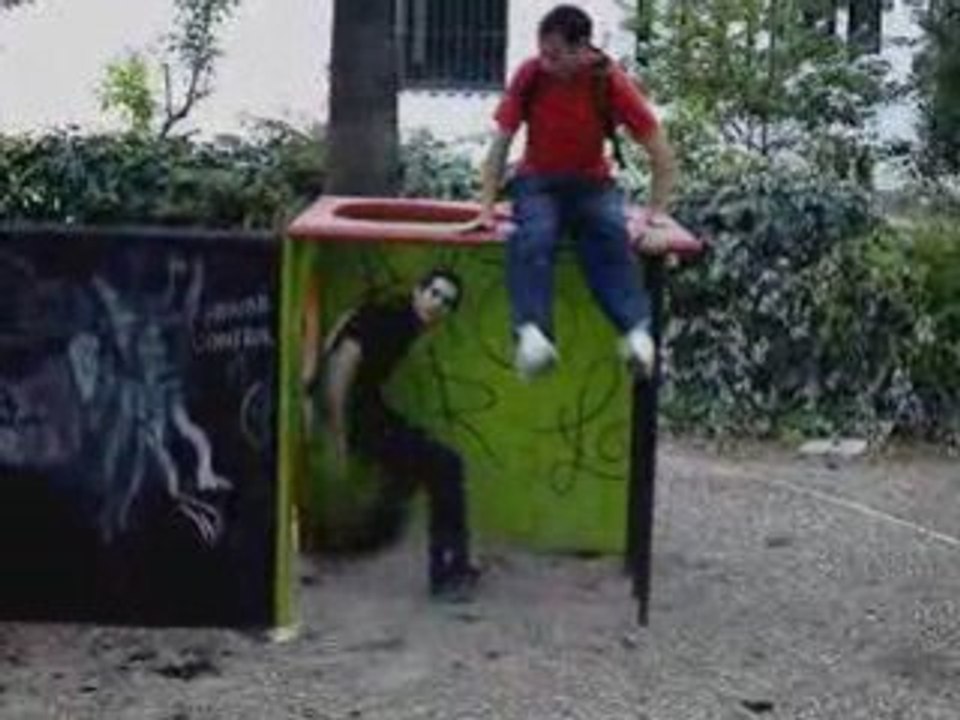 parkour en el parque