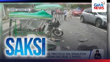Mga pasahero ng tricycle na sinalpok ng SUV, nagulungan ng bus; 7 patay | Saksi