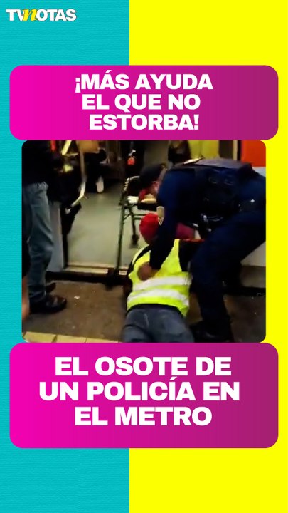 El osote de un policía: intentó hacer una buena acción y terminó en accidente | VIDEO