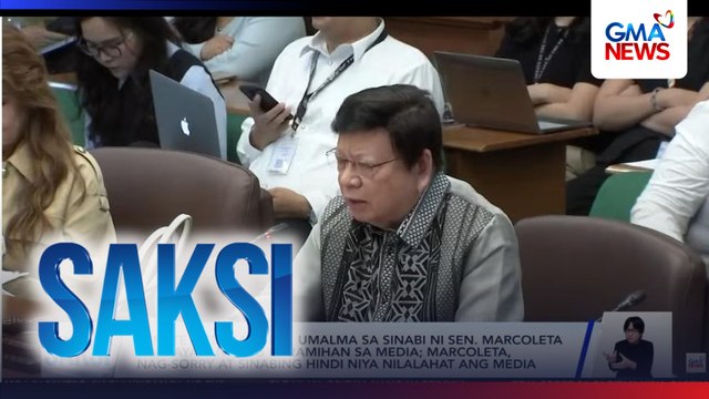 Senate media at NUJP, umalma sa sinabi ni Sen. Marcoleta na 'bayaran' ang karamihan sa media; Marcoleta, nag-sorry at sinabing hindi niya nilalahat ang media | Saksi