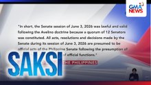 PDP, balak iakyat sa S.C. ang isyu ng liderato ng senado; IBP sinabing valid ang sesyon na nagluklok kay Gatchalian alinsunod sa Avelino VS Cuenco | Saksi