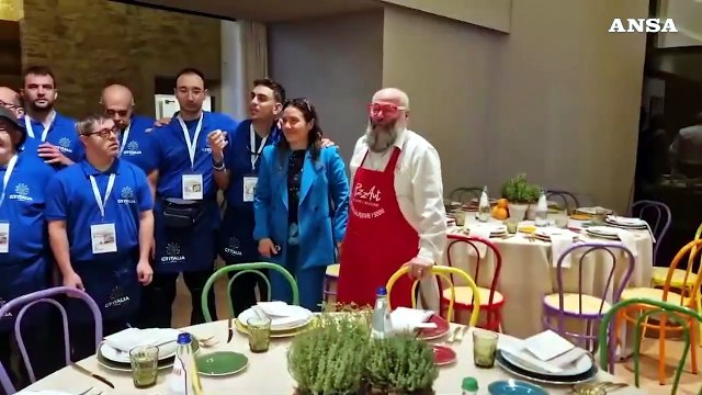 G7 Inclusione e Disabilita' a Perugia, a pranzo cucina PizzaAut