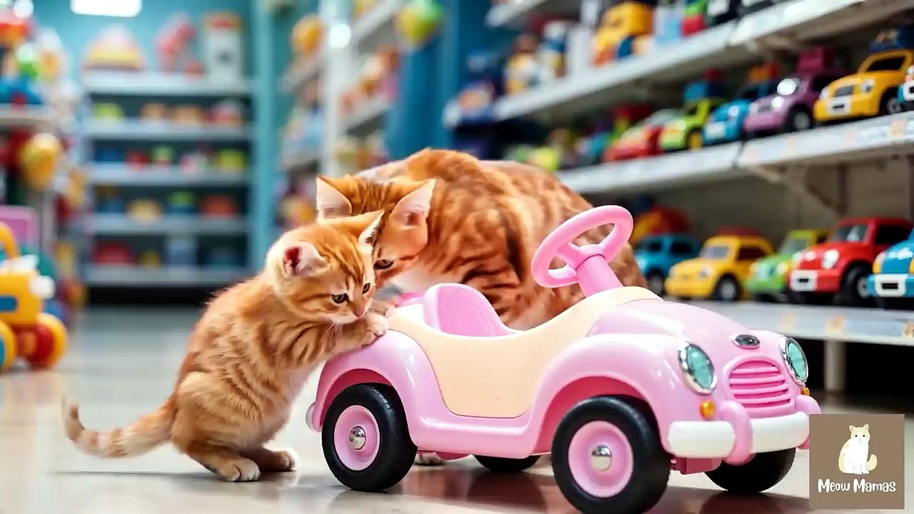 Mama Cat Trims Fur on the Farm and Makes Tiger Hat For Kittens At Home🐾🎩🐯_6