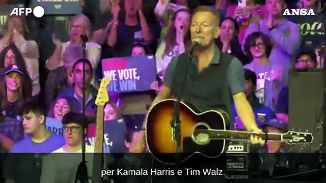 Usa2024: Obama, Springsteen e Legend per Kamala Harris