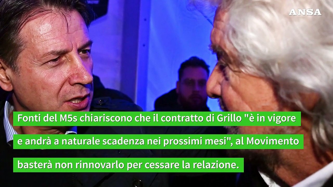 Conte annuncia il licenziamento di Grillo