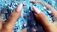 Satisfying ASMR: Crushing Crystal Cube Powder 💎✨