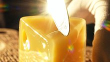 Satisfying Glass Cheese Wedge Transformation 🧀✨
