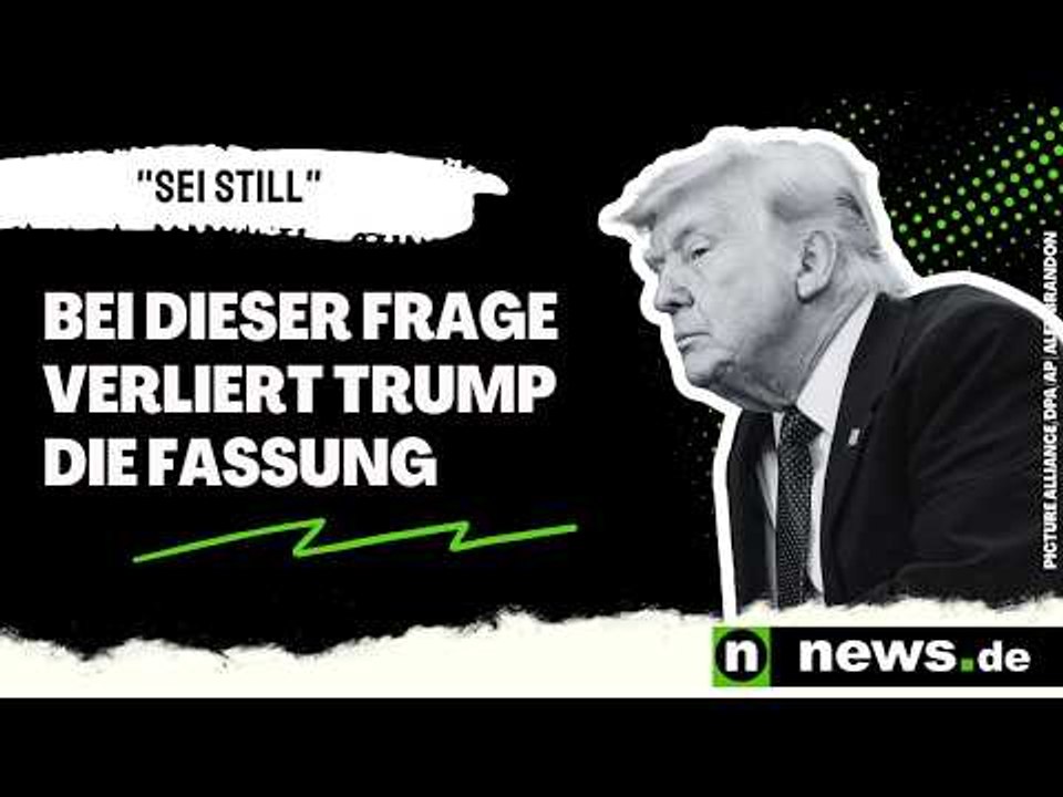 Donald Trump: 'Sei still' - bei dieser Frage verliert Trump die Fassung