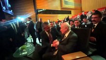 Bahçeli ve Özel, Koç Holding'in buluşmasında el ele sohbet etti