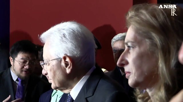 Il presidente Mattarella visita la mostra su Marco Polo a Pechino
