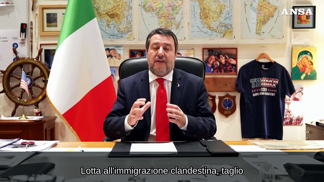 Salvini: "Con Trump vittoria storica per l'America e per tutto l'Occidente"