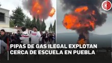 Tres estallidos por gas ilegal en Tepeaca, Puebla; escuela evacuada