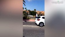 Una avioneta aterriza de emergencia en una calle de Tenerife durante un vuelo de pruebas