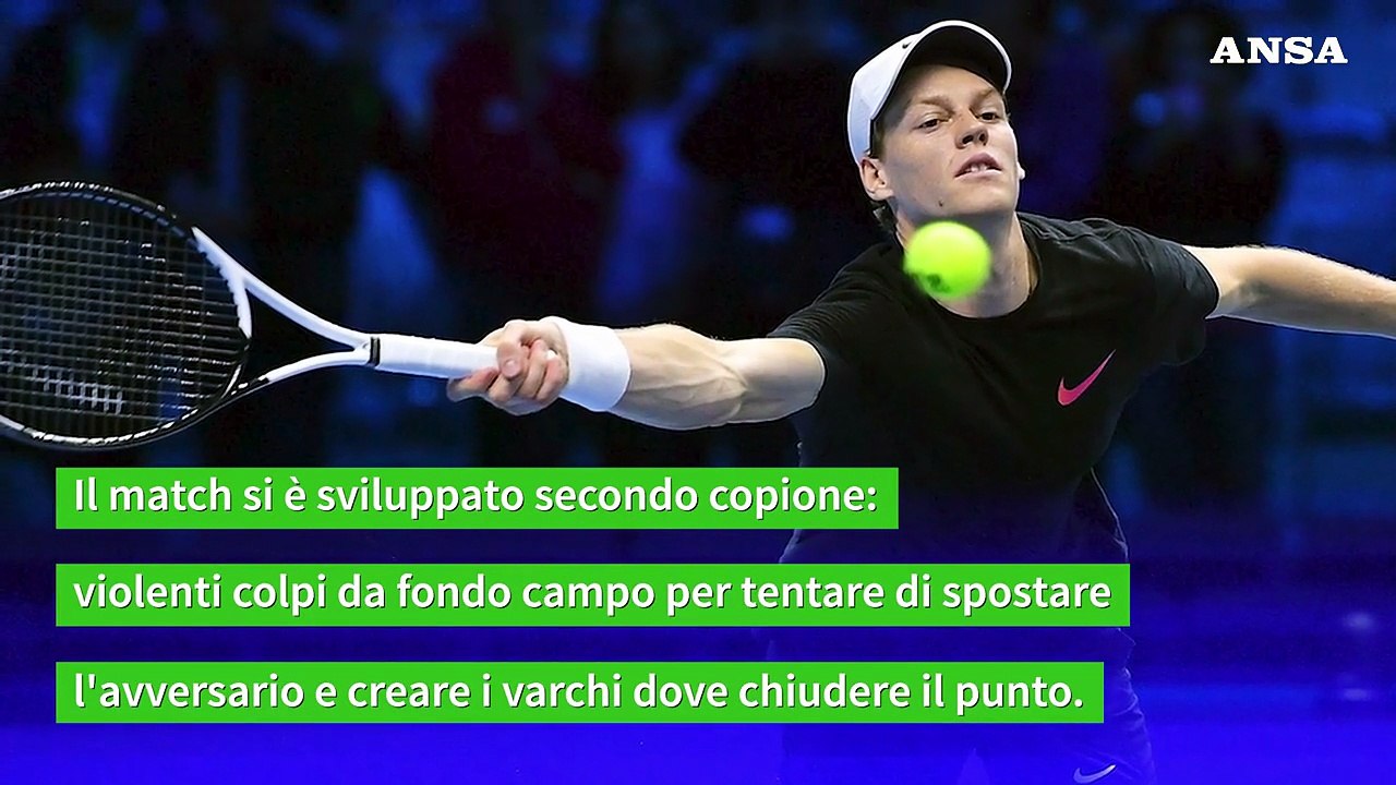 Sinner batte Medvedev e va in semifinale  alle Atp Finals Torino