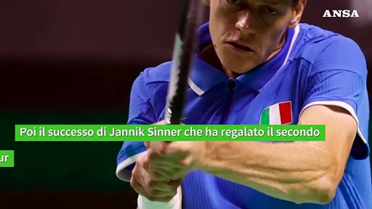 Coppa Davis, Sinner porta l'Italia di nuovo in finale