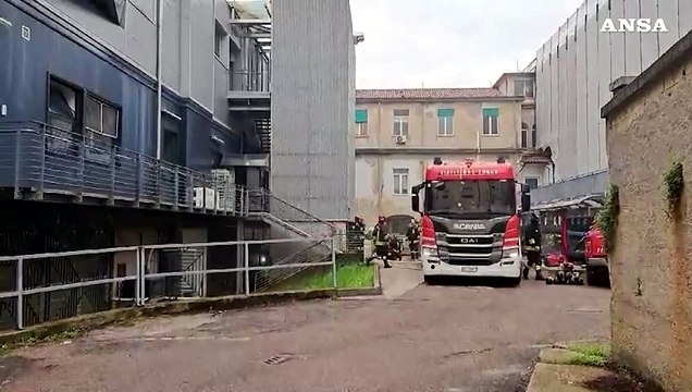 Vicenza, Incendio nella lavanderia dell'ospedale: sospesi gli interventi