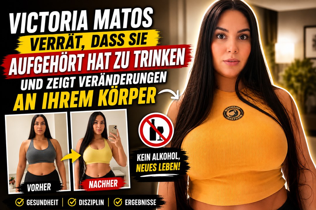 Victoria Matos verrät, dass sie aufgehört hat zu trinken, und zeigt Veränderungen an ihrem Körper