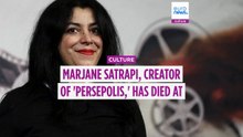 Marjane Satrapi, French-Iranian author of 'Persepolis', dies aged 56
