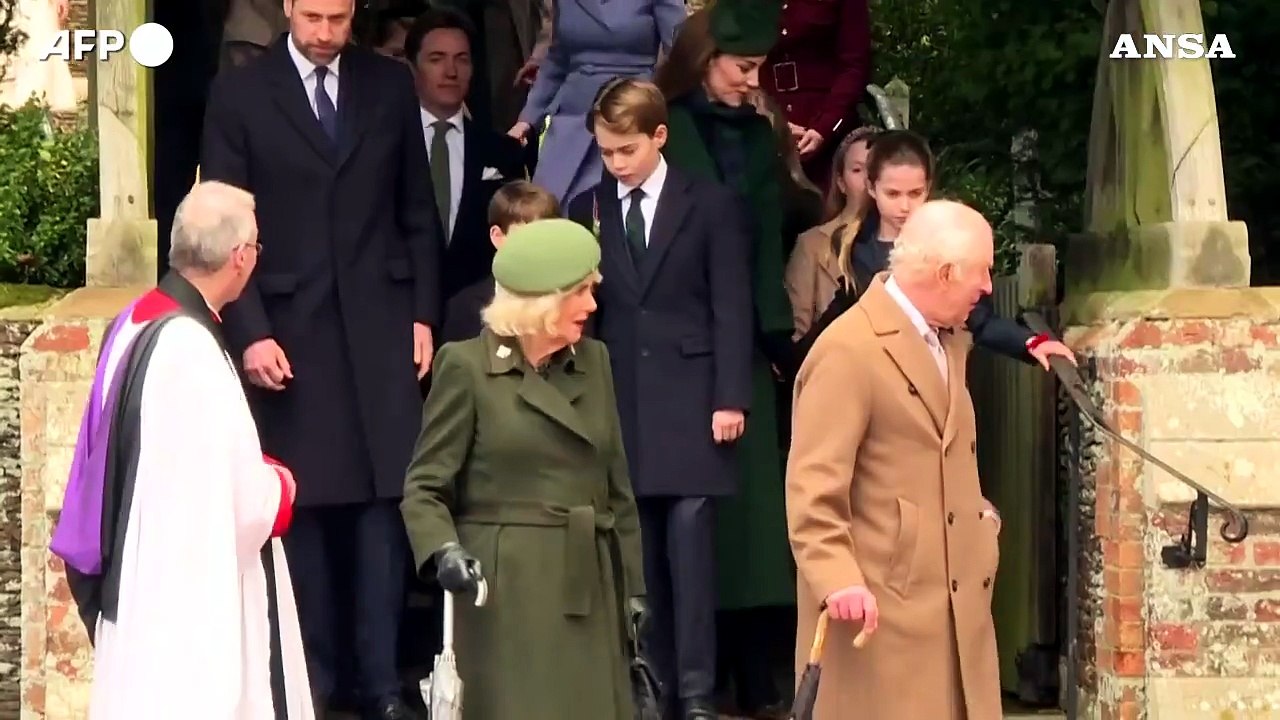 La Royal Family alla messa di Natale a Sandringham