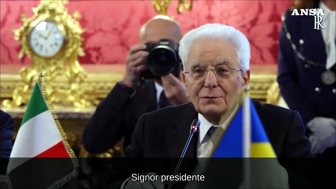 Mattarella riceve Zelensky: "Nostro sostegno per la sicurezza dell'intera Ue"