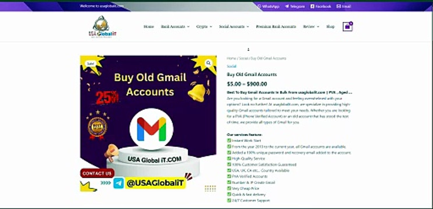 Best Places to Get Old Gmail Accounts in the USA