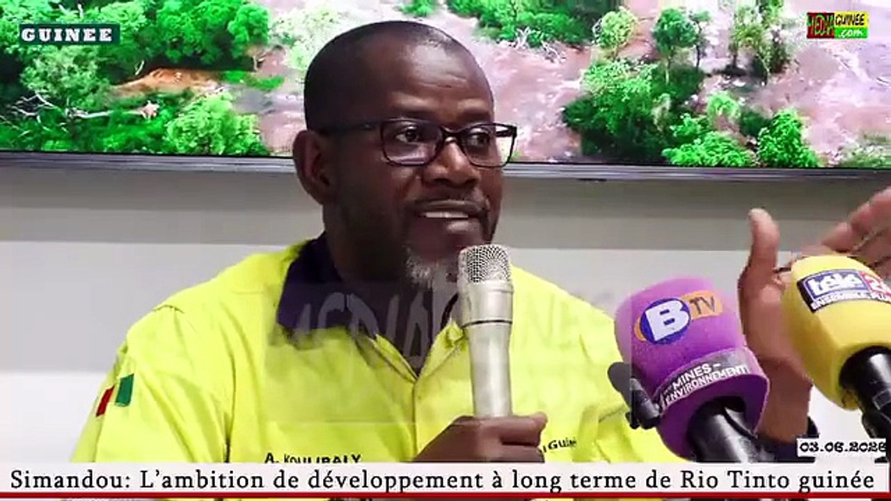 🟣🇬🇳Aboubacar Koulibaly, directeur pays de Rio Tinto, à propos de Simandou : « Aujourd’hui, notre pourcentage est à 77 %. Les Guinéens ont des opportunités de travail sur un effectif total d’à peu près 20 000 travailleurs »⤵️