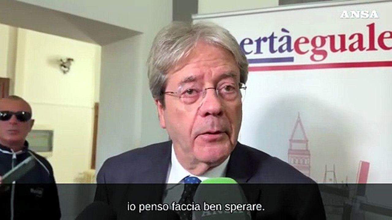 Gentiloni: "Idee e persone in gioco per un'alternativa alla destra"
