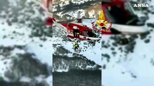 Vigili del fuoco salvano un cane disperso sul Monte Velino da due giorni