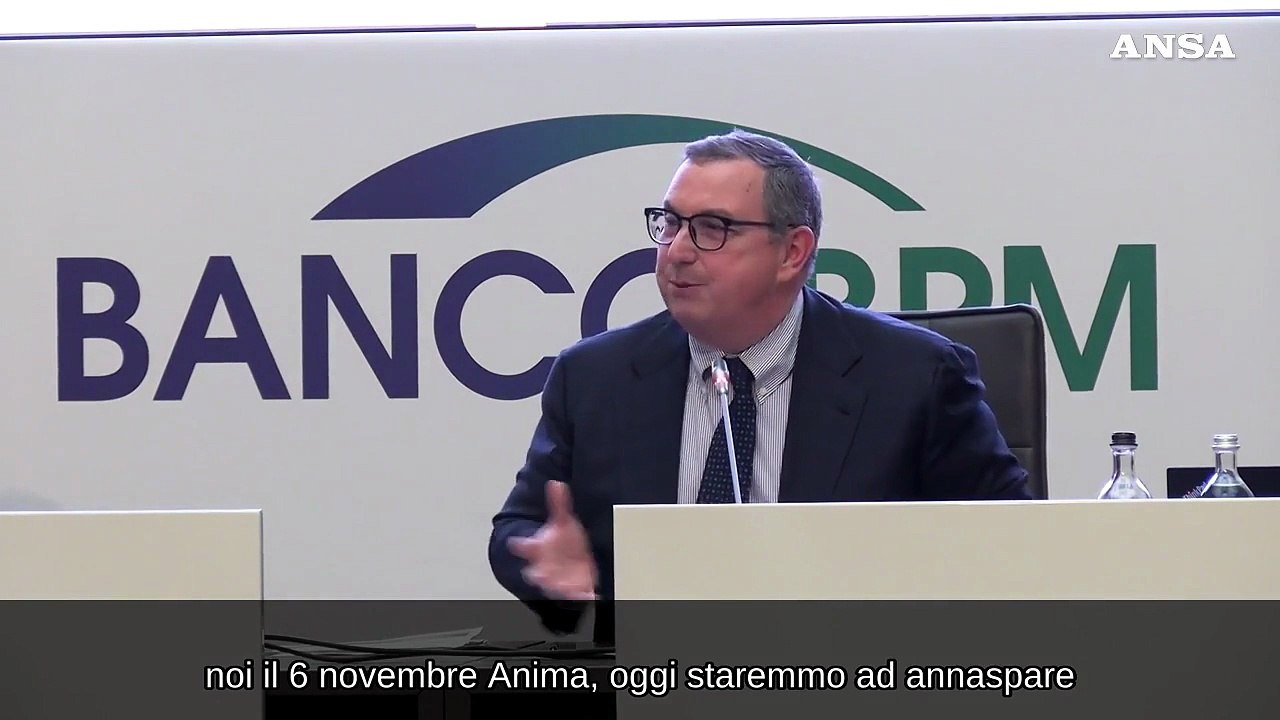 Castagna (Bpm): "La fusione con Mps non piu' attuale dopo Unicredit"
