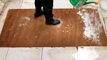ASMR Dry Mud Rug Cleaning from Abandoned Barn!