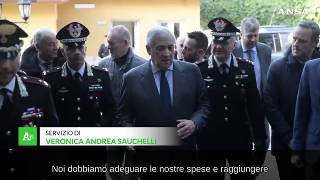 Difesa, Tajani: Necessario raggiungere almeno il 2% del Pil