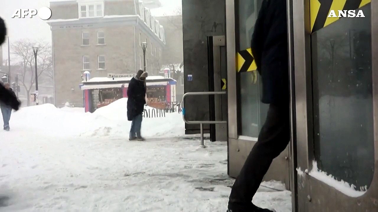Maltempo: Canada, una tempesta di neve colpisce l'est del Paese