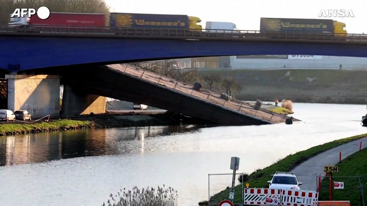 Belgio, crolla un ponte autostradale: almeno un morto