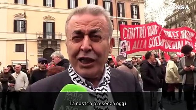 Il presidente della comunita' palestinese: Le armi portano al nostro genocidio
