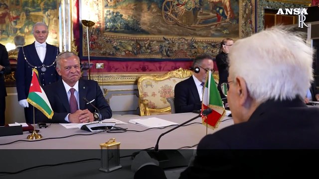 Quirinale, Mattarella riceve il Re Abdullah II di Giordania